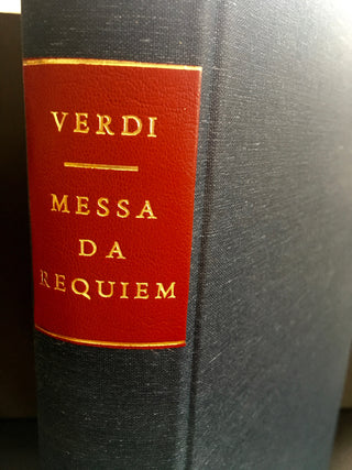 Verdi, Giuseppe. (1813–1901)  Messa da Requiem. SPECIAL FACSIMILE PRINTED FOR SENATOR ETTORE CONCI