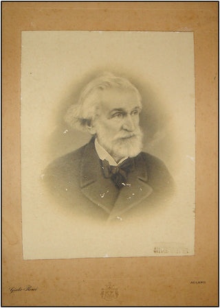 Verdi, Giuseppe.  (1813-1901) Original Jumbo Photograph by Giulio Rossi