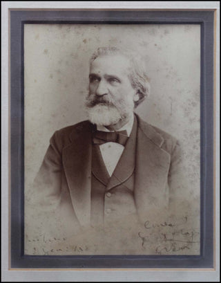 Verdi, Giuseppe. (1813–1901) Signed Photograph