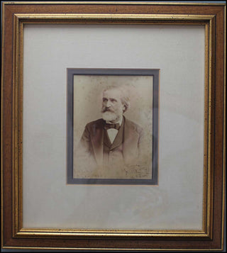 Verdi, Giuseppe. (1813–1901) Signed Photograph