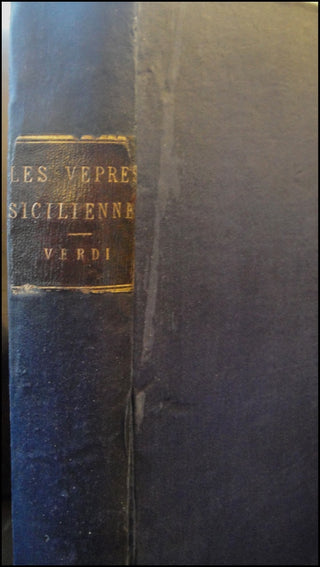 Verdi, Giuseppe. (1813-1901) Les Vêpres siciliennes, Grand Opéra en 5 actes. [Vocal Score]