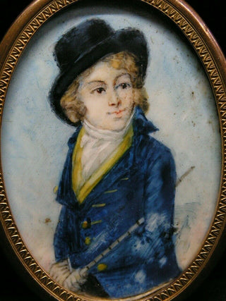 [Vestris, Auguste. (1760–1842)] [Romany, Adèle. (1769–1846) AFTER] Miniature Portrait Painting