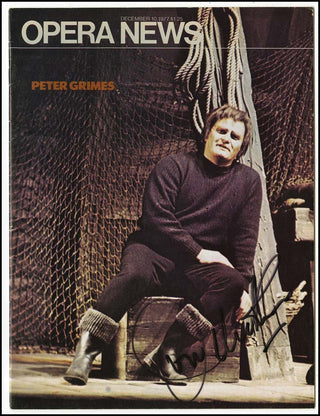 [Britten, Benjamin. (1913–1976)] Vickers, Jon. (1926–2015) Signed Photograph, "Peter Grimes."