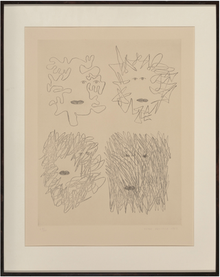 Brauner, Victor. (1903-1966) Codex d'un Visage, 1962