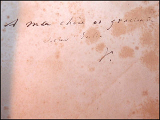 Hugo, Victor. (1802 - 1885)  Religions et religion - INSCRIBED TO HIS SISTER