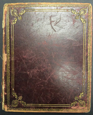 [Victorian Scrapbook] Tatham, Elizabeth. (1849-?) 1867 Commonplace Scrap Album with Drawings, Jokes, and Autographs