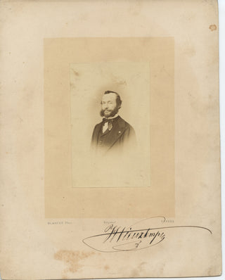 Vieuxtemps, Henri. (1820–1881) Signed Photograph