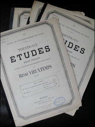 Vieuxtemps, Henri.   (1820-1881) Trente-Six Études pour Violon. Op. 48