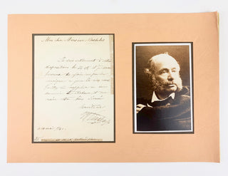 Vieuxtemps, Henri.   (1820-1881) Autograph Letter to Moscheles