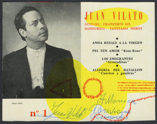 Vilato, Juan. Signed Photograph