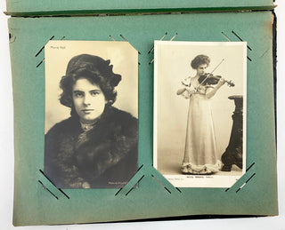 [Violinists] Edwardian Album of Postcard Photographs