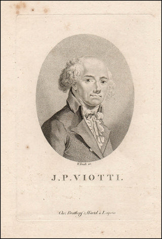 Viotti, Giovanni Battista. (1755 - 1824) Original Stipple Engraving