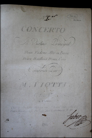 Viotti, Giovanni Battista. (1755 - 1824) 20 First Edition Violin Concerti