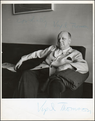 Thomson, Virgil. (1896-1989) Signed Photograph