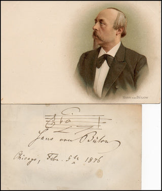 Bulow, Hans Von. (1830-1894) Autograph Musical Quotation