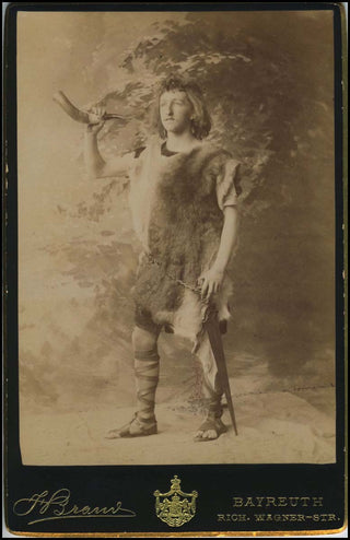 Wagner, Siegfried. (1869-1930) Original Cabinet Photograph in Costume as Siegfried!