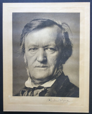 Wagner, Richard. (1813–1883) Hanfstaengl Portrait Photograph