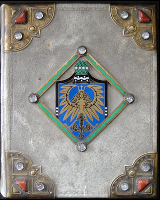 Wagner, Richard. (1813–1883) Die Meistersinger von Nürnberg . Vollständige Partitur; VELLUM, BRONZE, ENAMEL, JEWEL Binding