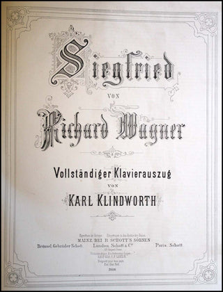 Wagner, Richard. (1813–1883) Der Ring des Nibelungen - Mary Burrell's extra-illustrated Copies with Original Early Performance Programs and Clippings