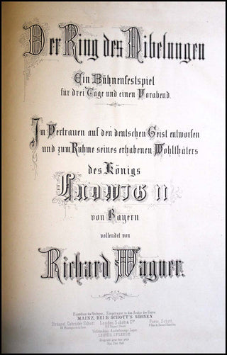 Wagner, Richard. (1813–1883) Der Ring des Nibelungen - Mary Burrell's extra-illustrated Copies with Original Early Performance Programs and Clippings