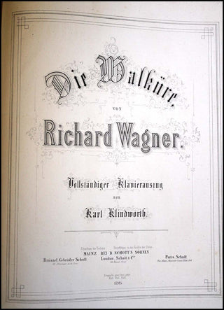 Wagner, Richard. (1813–1883) Der Ring des Nibelungen - Mary Burrell's extra-illustrated Copies with Original Early Performance Programs and Clippings