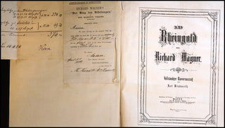 Wagner, Richard. (1813–1883) Der Ring des Nibelungen - Mary Burrell's extra-illustrated Copies with Original Early Performance Programs and Clippings