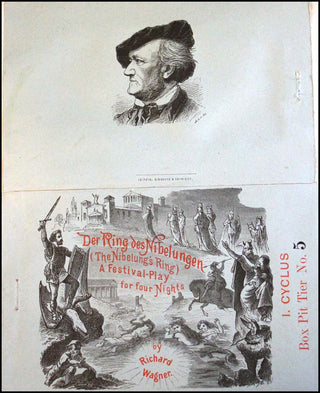 Wagner, Richard. (1813–1883) Der Ring des Nibelungen - Mary Burrell's extra-illustrated Copies with Original Early Performance Programs and Clippings