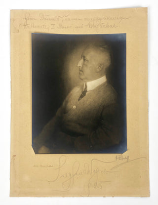 Wagner, Siegfried. (1869–1930) Signed Photograph to "our excellent Waltraute, First Norn and Magdalene!"