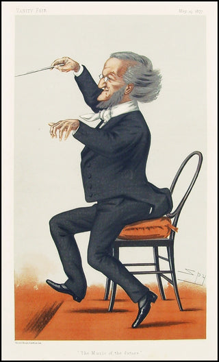 Wagner, Richard. (1813–1883) Vanity Fair Portrait Print, "The Music of the Future."