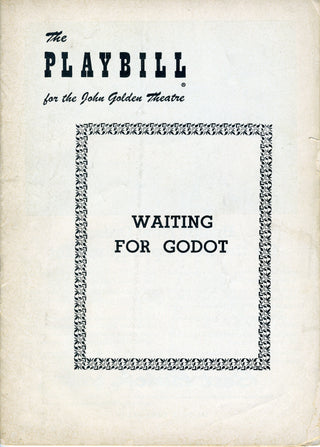 [Beckett, Samuel. (1906–1989)] [Lahr, Bert. (1895–1967)] "Waiting for Godot" - Original 1956 Program