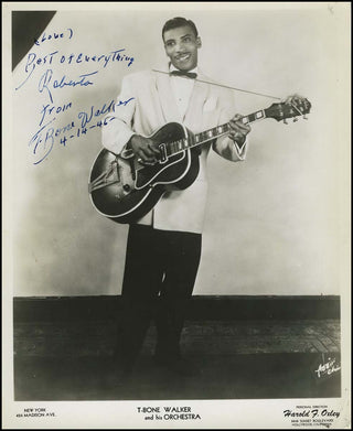 [Jazz & Song] Walker, T-Bone. (1910 - 1975) Signed Photograph