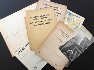 Walkowitz, Abraham. (1878–1965) Three Signed Books