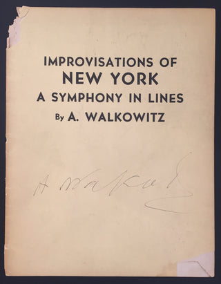 Walkowitz, Abraham. (1878–1965) Three Signed Books