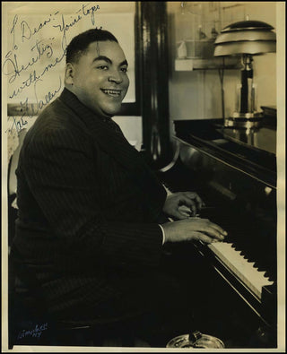 [Jazz & Song] Waller, Thomas "Fats." (1904-1943) Signed Photograph