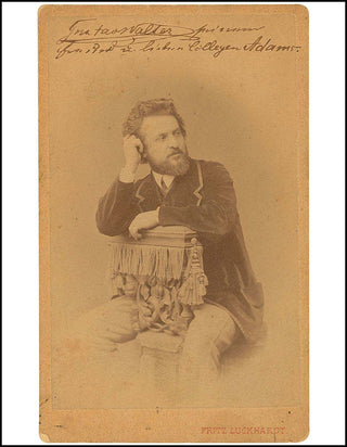 [Wagner, Richard. (1813–1883)] [WAGNERIAN SINGERS] Walter, Gustav. (1834–1910) Signed Photograph