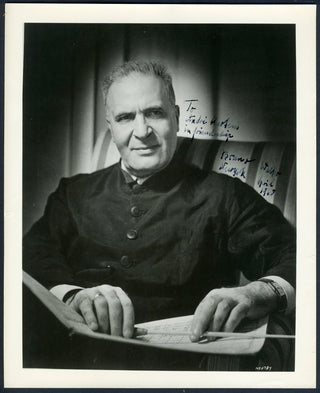 Walter, Bruno. (1876–1962) [Mertens, André. (1904?–1963)] Signed Photograph