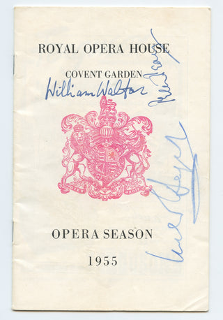 Walton, William. (1902–1983) & Pears, Peter. (1910–1986) & Sargent, Malcolm. (1895–1967) Signed 1955 "Troilus & Cressida" Program