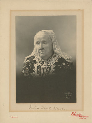 Howe, Julia Ward. (1819-1910) Signed Photograph