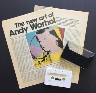 Warhol, Andy. (1928–1987) 1977 Unpublished Interview on "Athletes Series" - SIGNED Original Audio Cassette with 40 MINUTES OF RECORDED INTERVIEW