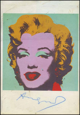 [Literature & Art] Warhol, Andy. (1928–1987) Signed Marilyn Postcard