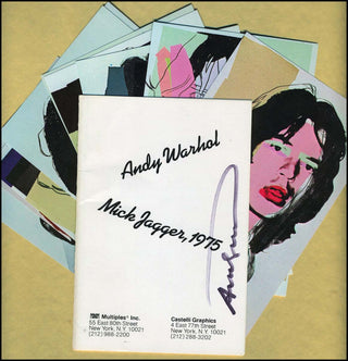 [Jazz & Song] [Rolling Stones] Warhol, Andy. (1928–1987) Mick Jagger - SIGNED