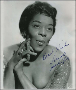 [Jazz & Song] Washington, Dinah. (1924–1963) Signed Photograph