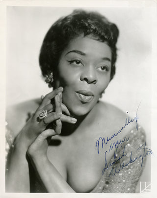 [Jazz & Song] Washington, Dinah. (1924–1963) Signed Photograph