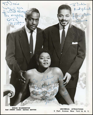 [Jazz & Song] Washington, Dinah. (1924–1963) Signed Photograph