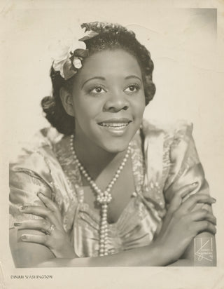 Washington, Dinah. (1924–1963) Early Promotional Photograph