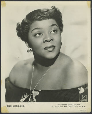 Washington, Dinah. (1924–1963) Original Photograph