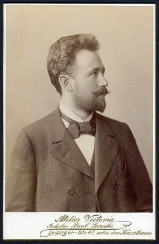 Weingartner, Felix. (1863–1942) Original Cabinet Photograph as a Young Man