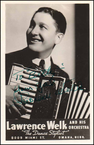 [Jazz & Song] Welk, Lawrence. (1903 - 1992) Signed Photograph