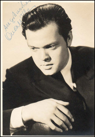 [Hollywood] Welles, George Orson. (1915–1985) Early Signed Photograph