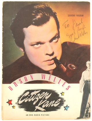 Welles, George Orson. (1915–1985) "Citizen Kane" Souvenir Program  - SIGNED